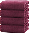 Cosy Family Microfiber 4 Pack Bath Towel Set - Lightweight Quick