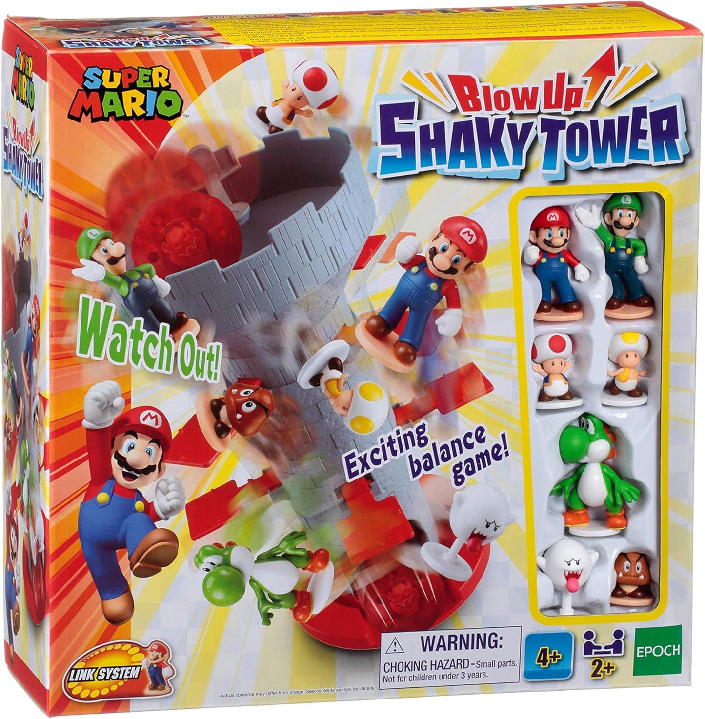 Super Mario Shaky Tower Game - Tabletop Fun with Action Figures!