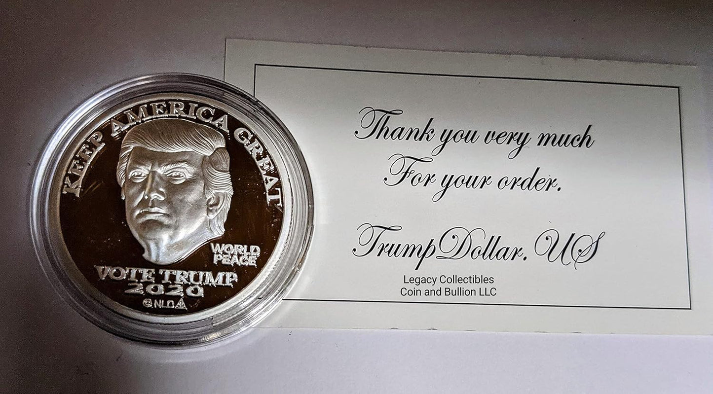 2020 Silver Donald Trump Private Mintage 1 Troy Oz Fine Silver Round