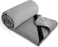 Non-Slip Silicone Yoga Towel with Secure Fit Straps