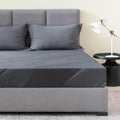 Queen Mattress 8 in Charcoal Memory Foam Gel - Medium Feel