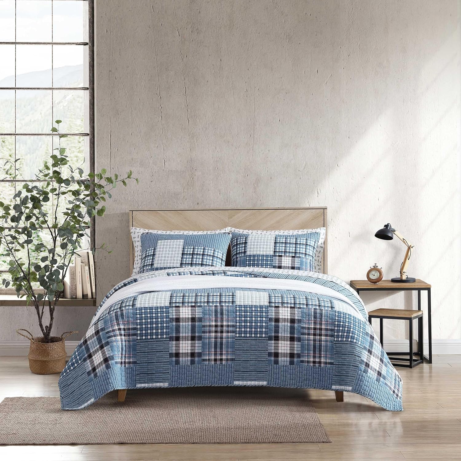 Eddie Bauer Twin Quilt Set, Reversible Cotton Bedding for Home