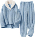 Fluffy Pajamas for Women Set Soft Comfy Fleece Pjs - Cozy Winter Sets