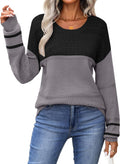 Zeagoo Sweaters for Women Long Sleeve Crew Neck Pullover (Style 2FCR)