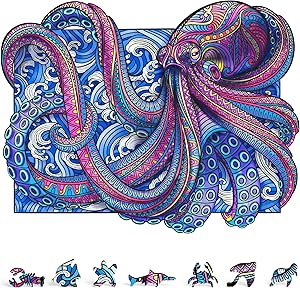 Unique Sea Octopus Jigsaw Puzzle for Adults - 200 Pieces