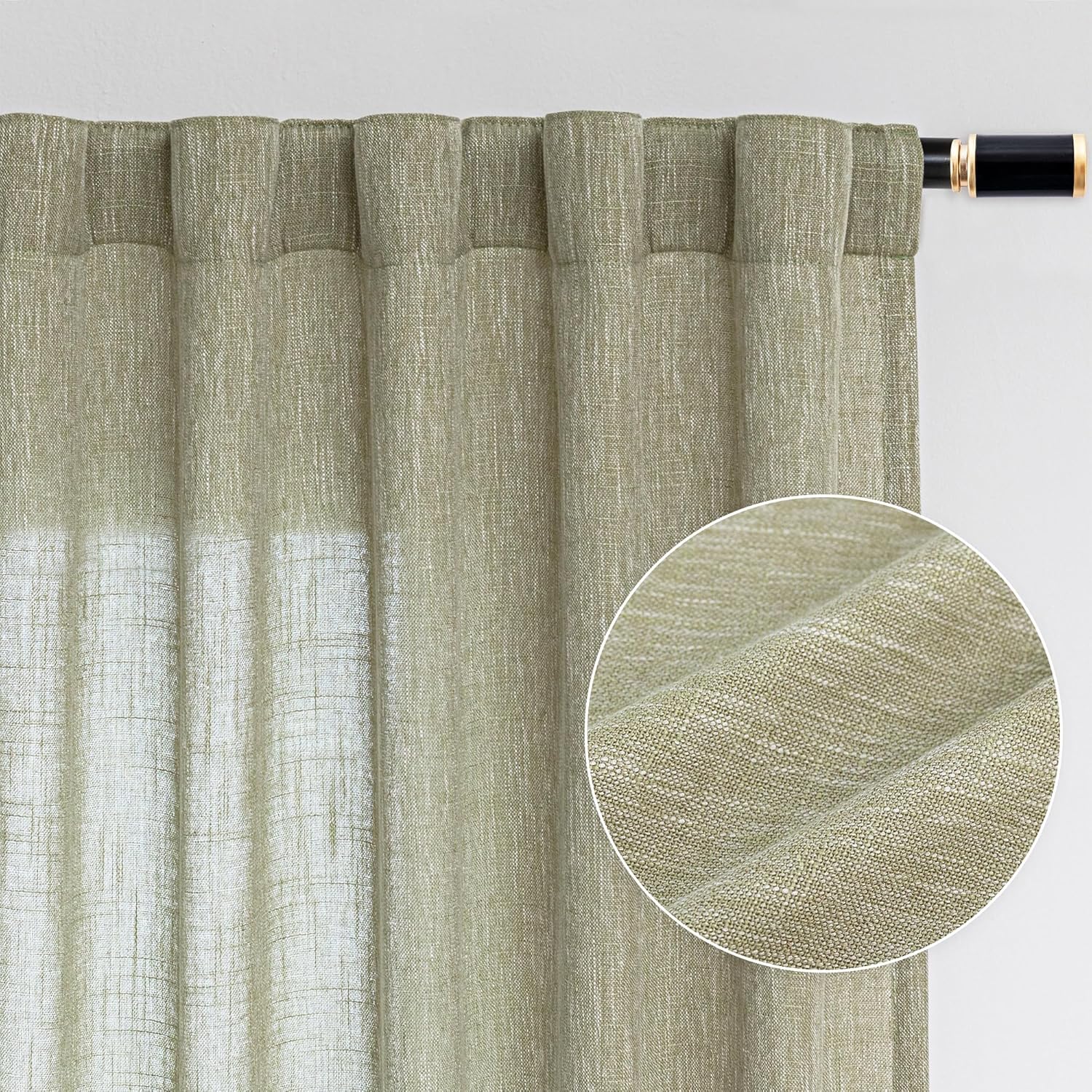 Sage Green Living Room Curtains for Elegant Home Decor