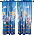 Sonic The Hedgehog Kids Room Window Curtain Panels Drapes Set