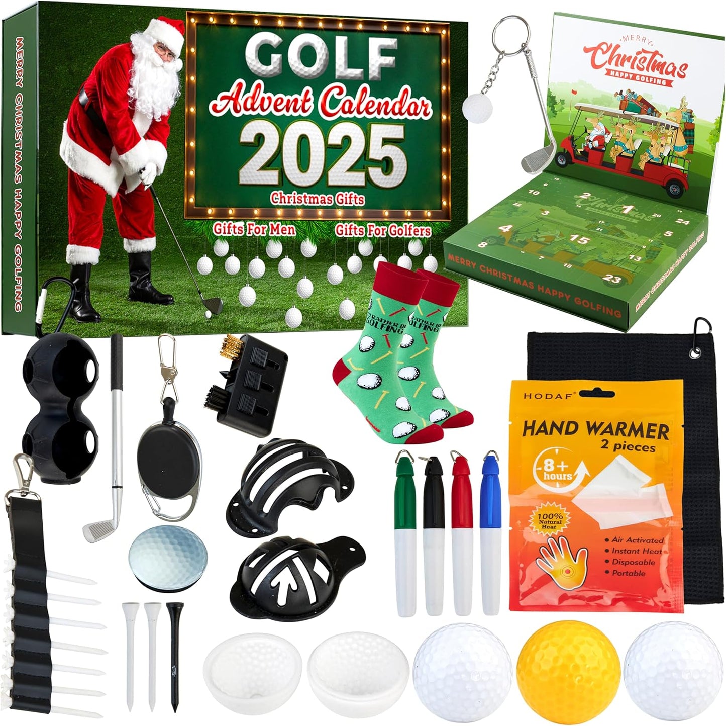 Golf Advent Calendar 2025 for Men with 24 Fun Surprises