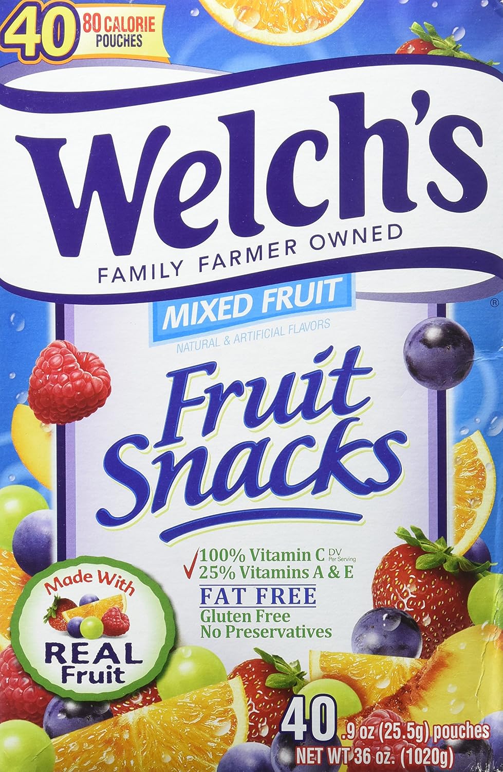 Welch's Fruit Snacks Mixed Fruit Bulk Pack for Delicious Snacking