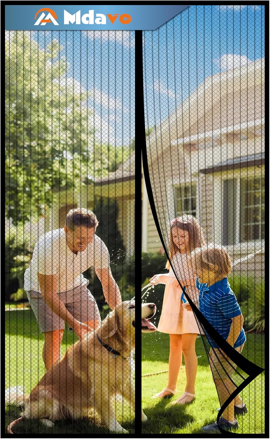 Magnetic Screen Door for 40x96 in Doors - Heavy Duty Bug Barrier