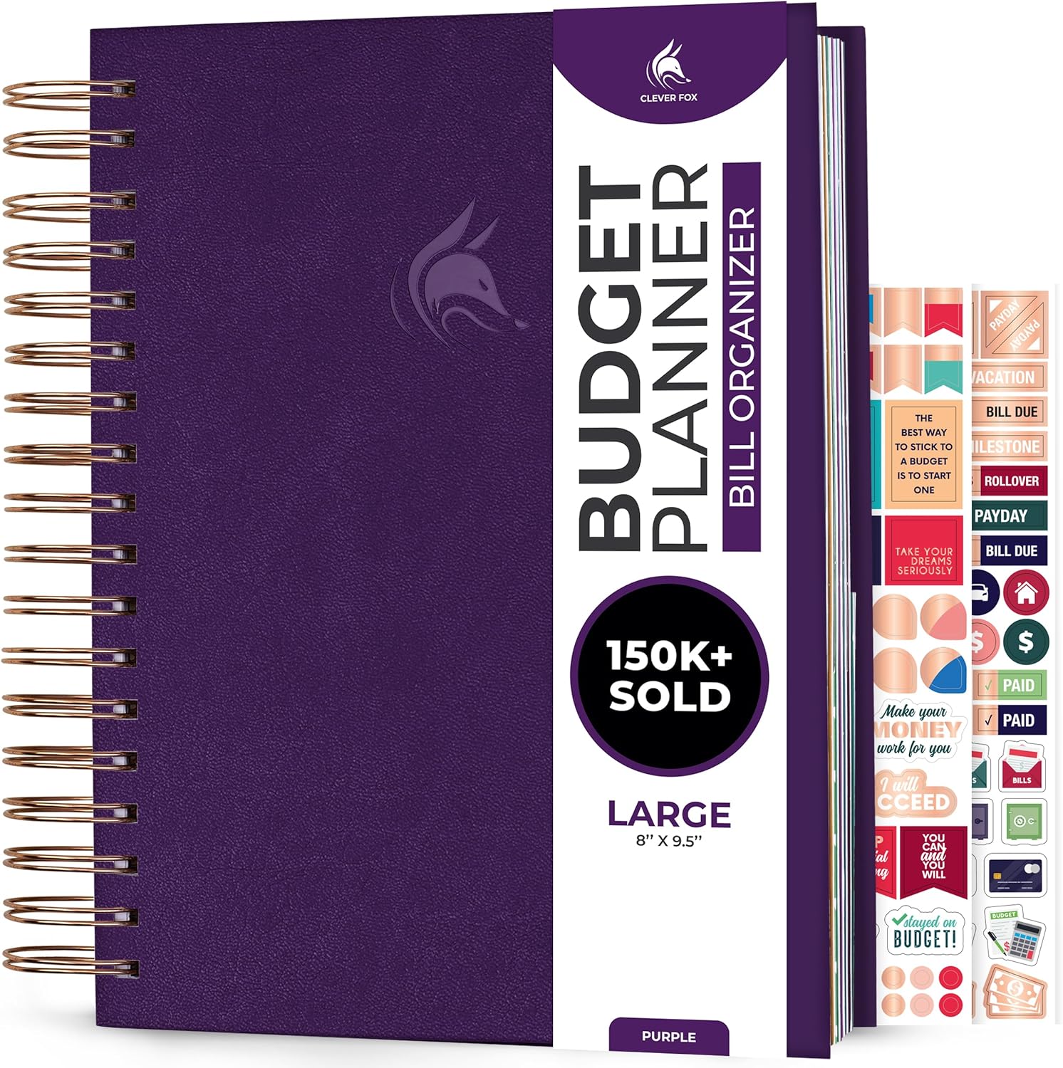 Clever Fox Budget Planner & Monthly Bill Organizer for Finances