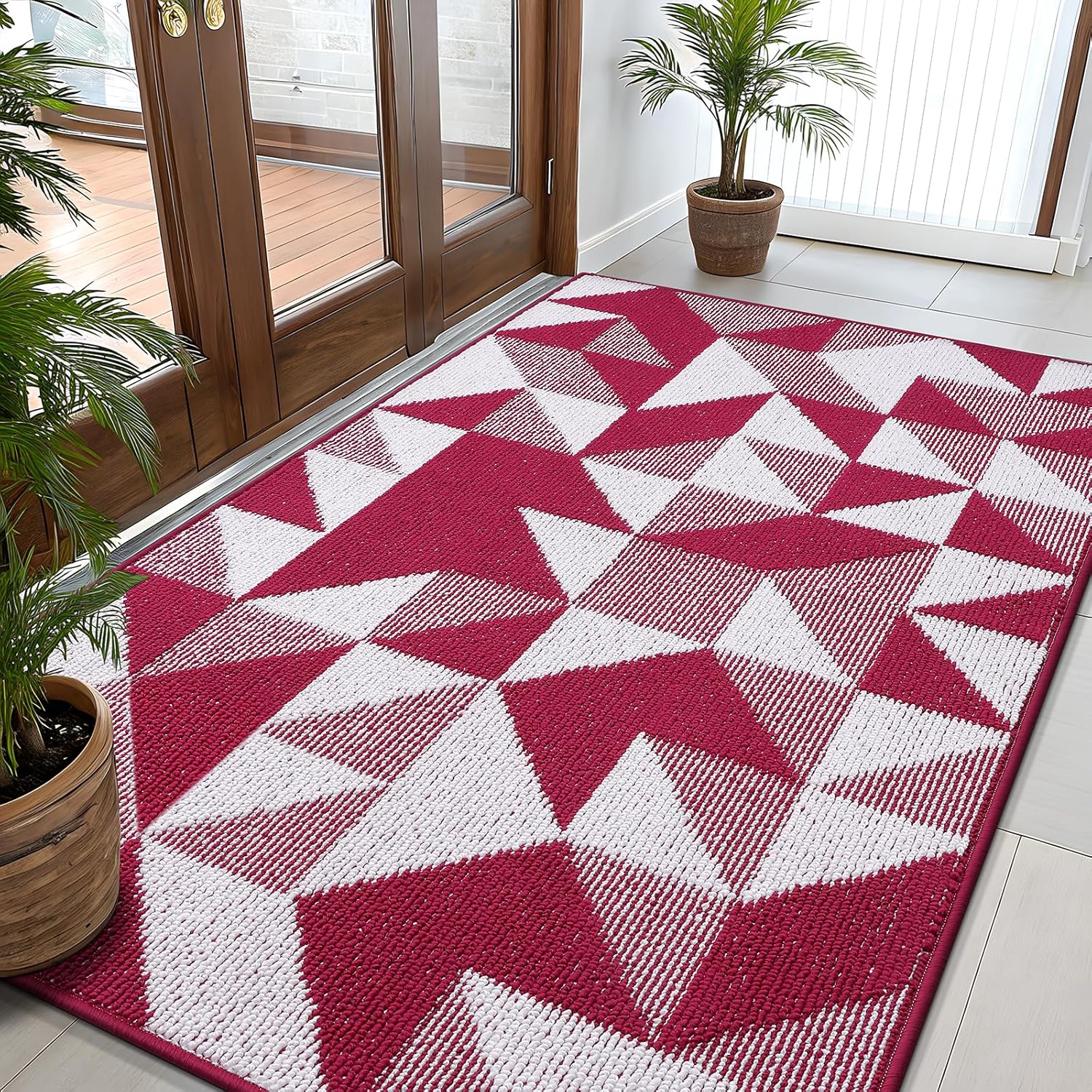 OLANLY Large Indoor Door Mat Washable 59x35 for Entryway