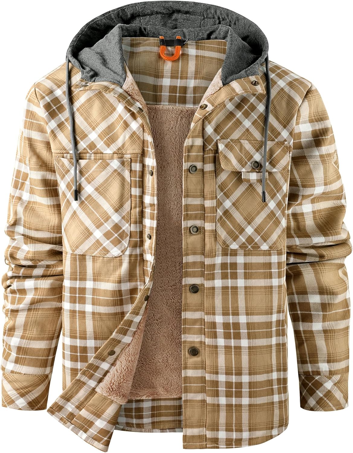 Men's Outdoor Casual Vintage Long Sleeve Plaid Flannel Shirt