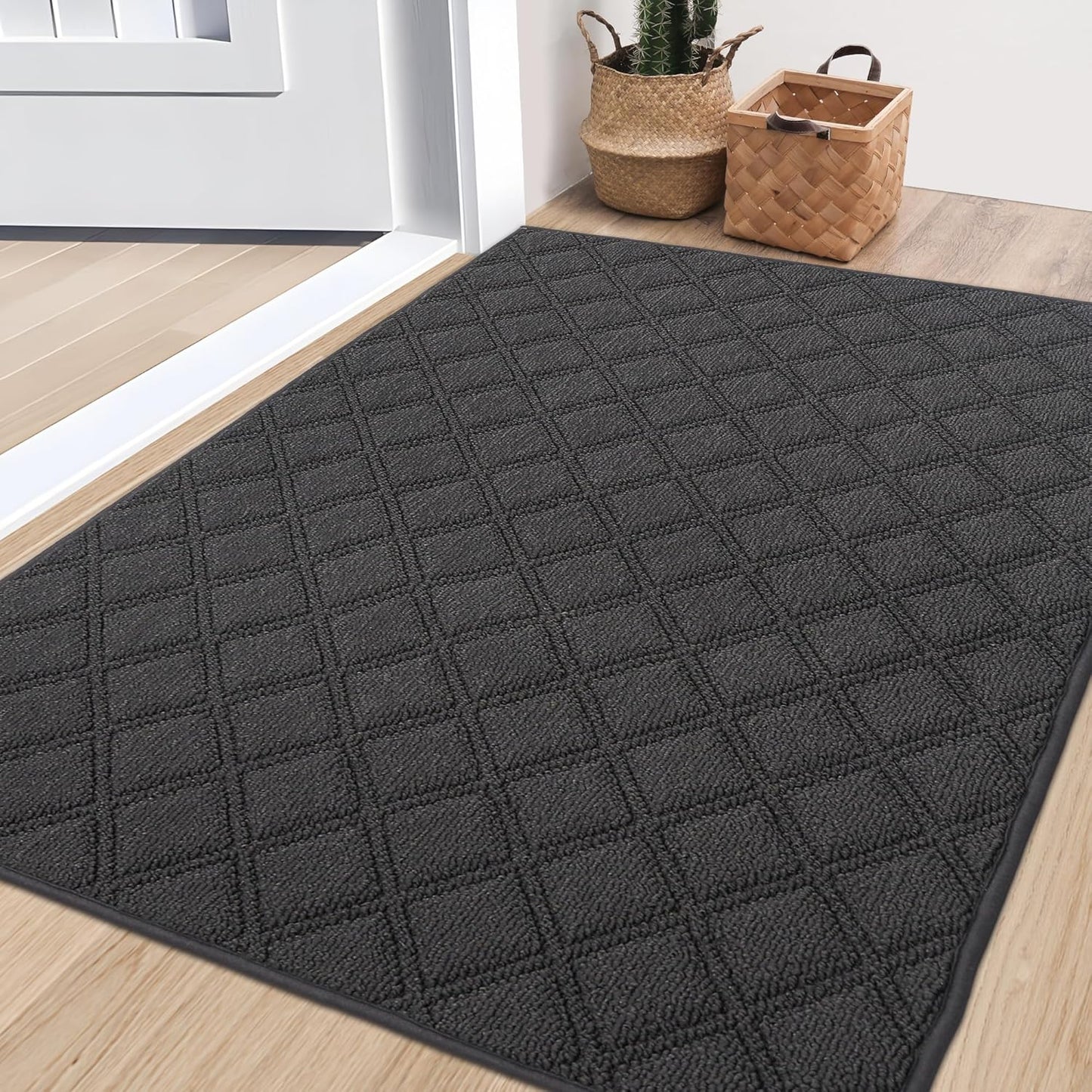 BEQHAUSE Dirt Trapper Door Mat - Non-Slip Washable Doormat