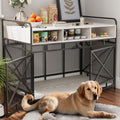 Dog Crate Furniture 48in Heavy Duty Wooden Crate End Table - XL
