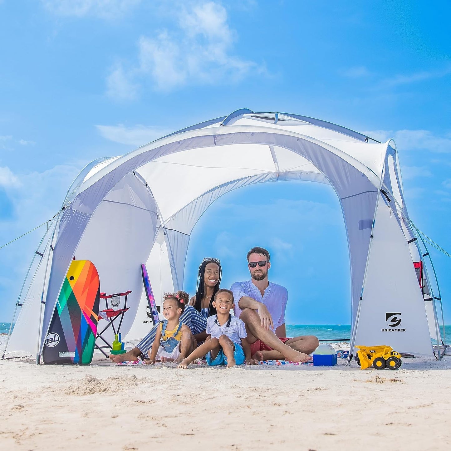 12x12ft Beach Tent | UPF50+ Protection | Lightweight & Easy Setup