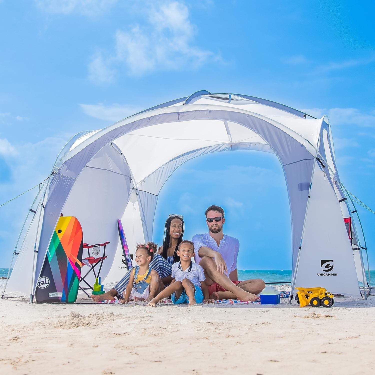 12x12ft Beach Tent | UPF50+ Protection | Lightweight & Easy Setup