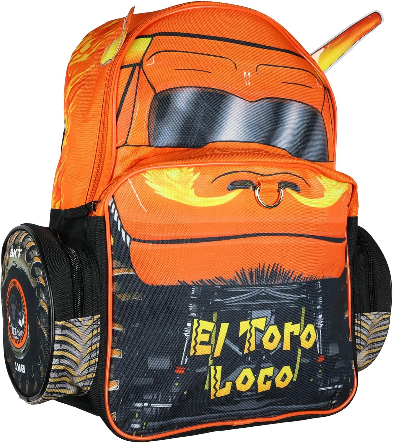 Monster Jam Backpack El Toro Loco 3D Bull Horns for Kids