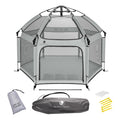 Light Grey POP 'N GO Baby Playpen - Foldable Indoor & Outdoor Play