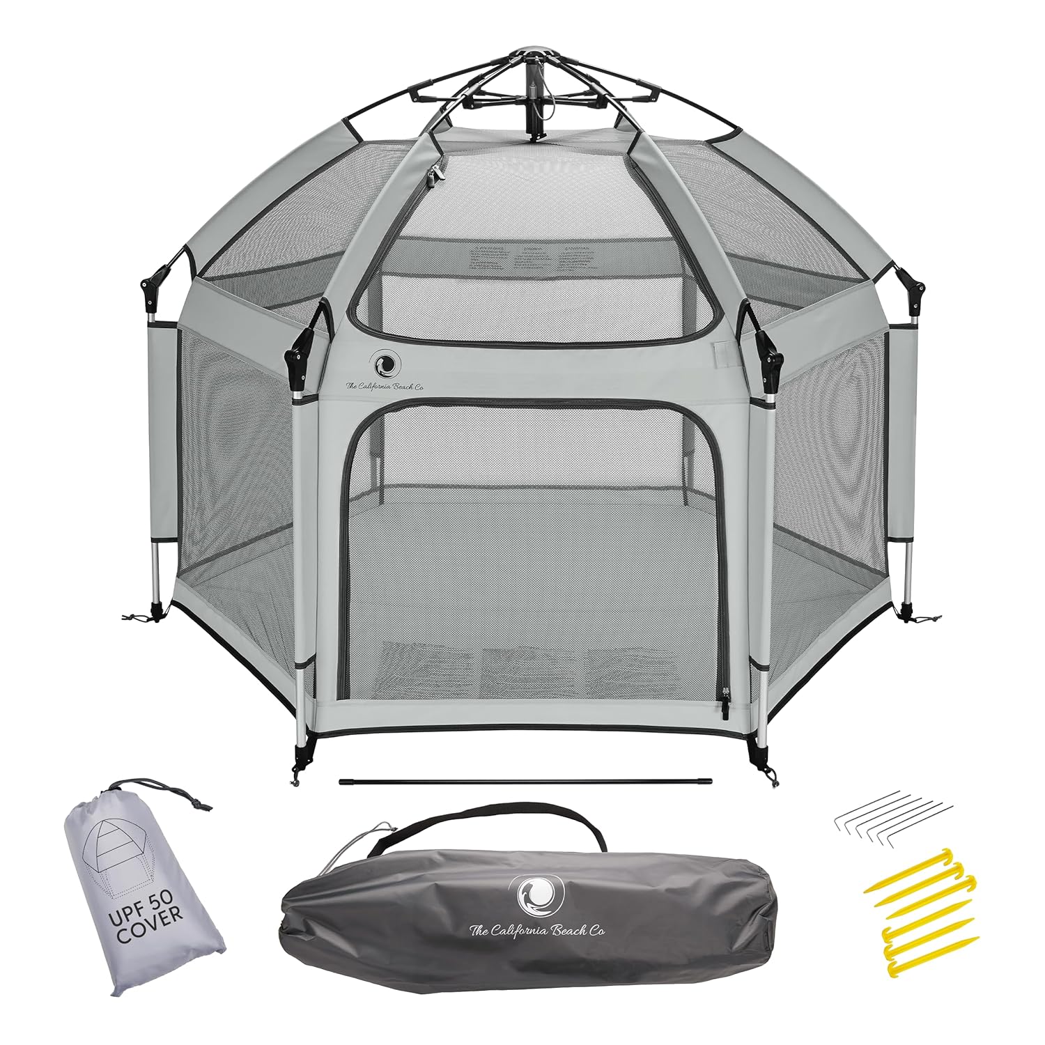 Light Grey POP 'N GO Baby Playpen - Portable Indoor & Outdoor Fun