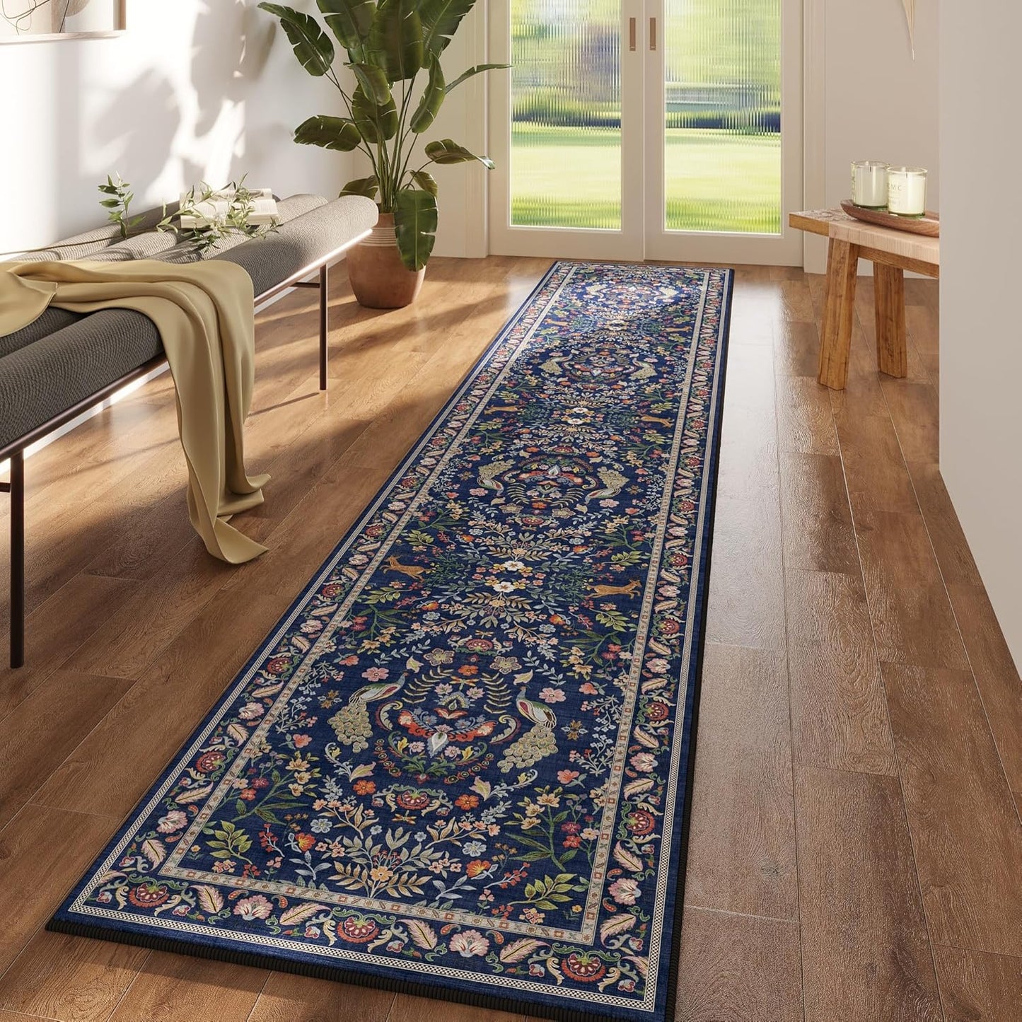 Runner Rug Washable Kitchen Runner 2ftx10ft for Entryway Use