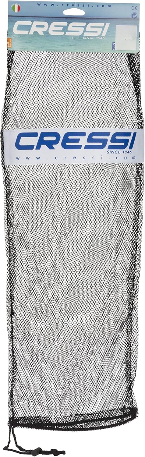 CRESSI Black Mesh Bag - Snorkeling & Scuba Set Storage