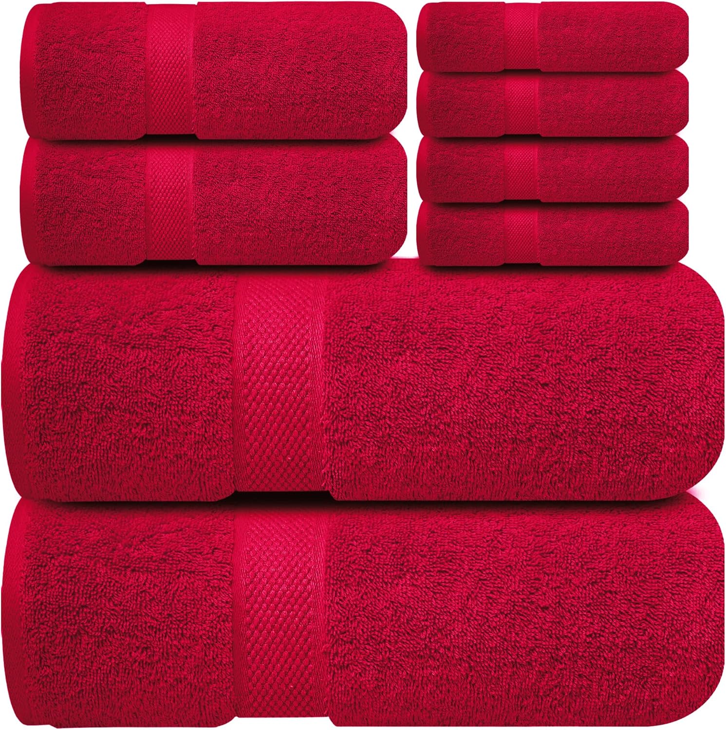 Luxury 100% Cotton Towel Set for a Plush Bathroom Experience
