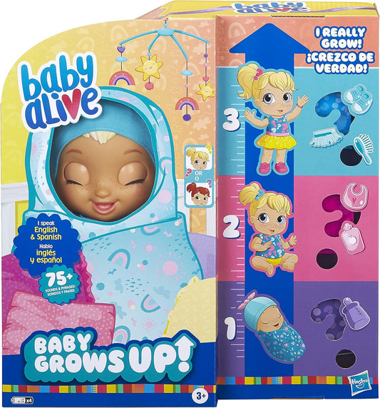 Baby Alive Baby Grows Up (Happy) - Growing Talking Doll Set
