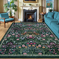 8x10 Area Rugs for Living Room: Vintage Floral Soft Carpet