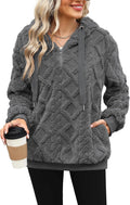 ReachMe Womens Oversized Sherpa Pullover Hoodie - Cozy Warm Fleece 5%