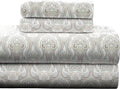 Pointehaven Flannel 170 GSM Sheet Set Queen Paisley - Heavyweight