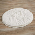 Ivory Boho Diamond Baby Play Mat 36in Round - Neutral Tummy Time
