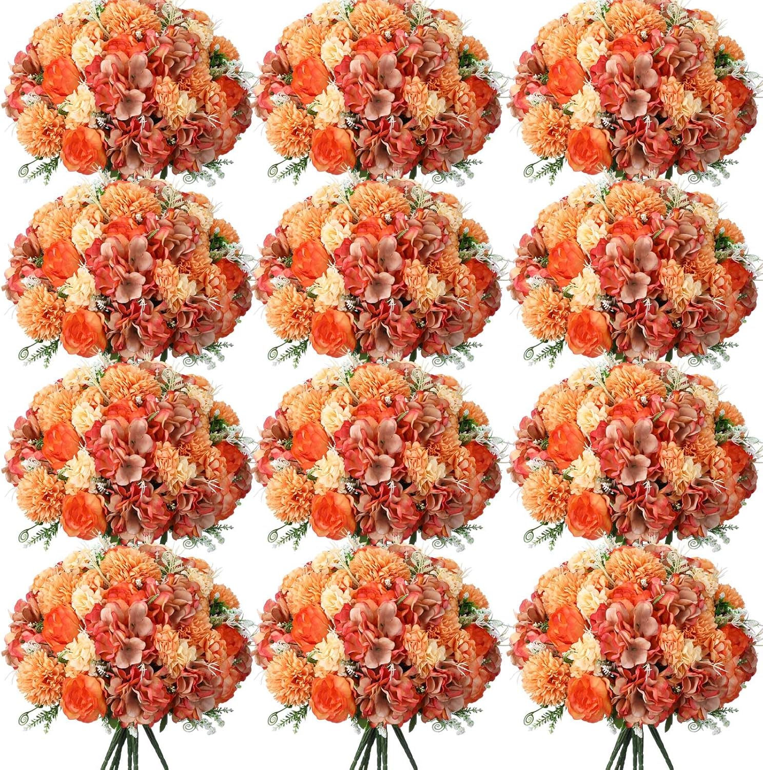 Artificial Peonies Silk Flowers for Wedding Table Centerpiece