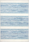 Dash & Albert Ellington Stripe Blue Rug Runner 2.5 x 8 ft - Machine