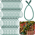 Christmas Garland Ties 20 in 100 Pack - Flexible Green Twist Ties