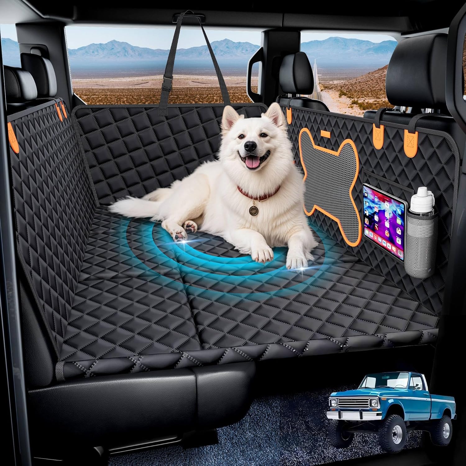 Truck Dog Seat Cover for Back Seat - Waterproof & Scratch-Proof