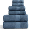 100% Cotton Bath Towel Set 6 Piece - Quick Dry, Absorbent