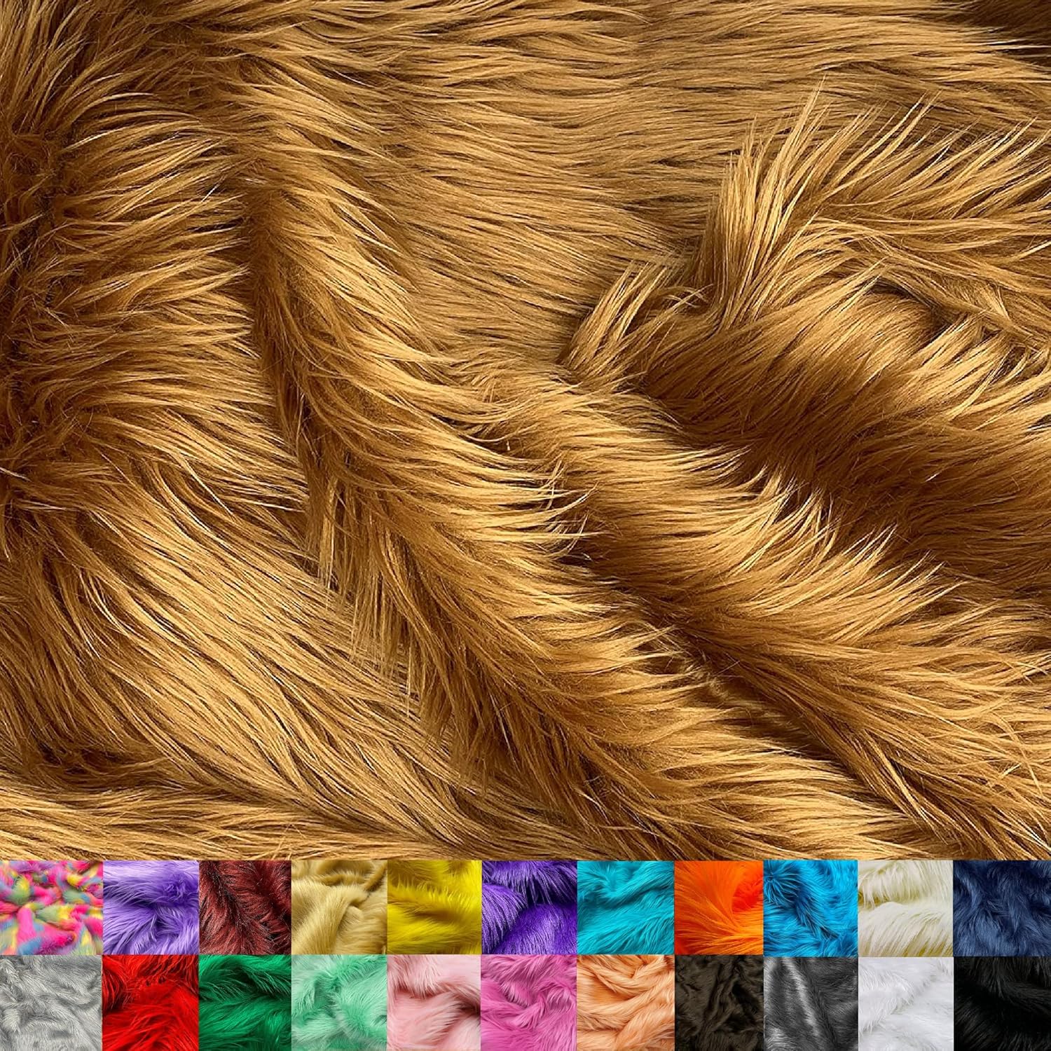 Ice Fabrics Faux Fur Fabric - Soft Shaggy Mohair for DIY Projects