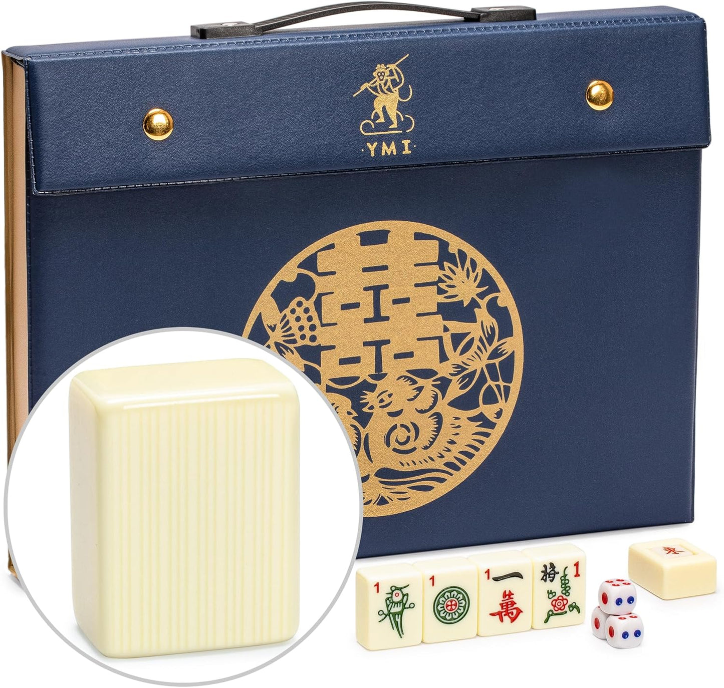 Bleau Fontaine Chinese Mahjong Set with 146 Medium Tiles
