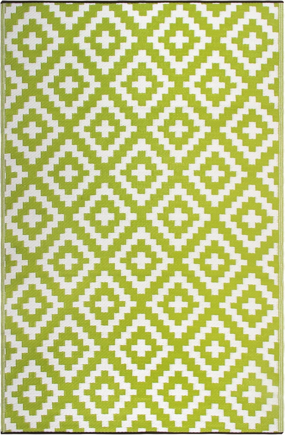 Outdoor Rug - Waterproof, Fade Resistant, Reversible - 6 x 9 ft