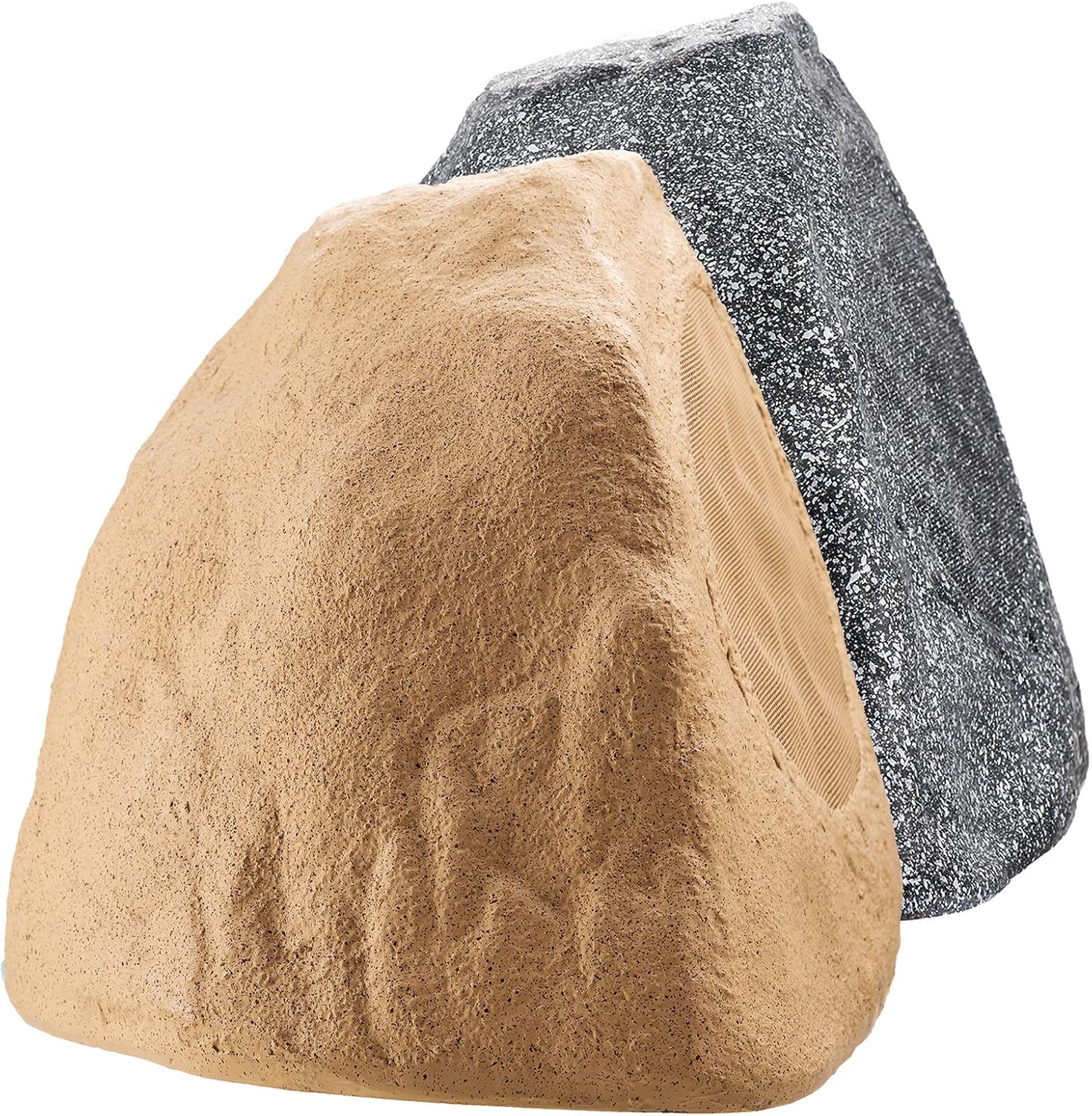 OSD 8in Brown Outdoor Rock Speaker for Your Garden or Patio