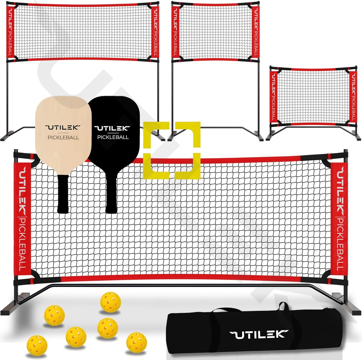 Mini Pickleball Dink Net Set for Indoor and Outdoor Fun