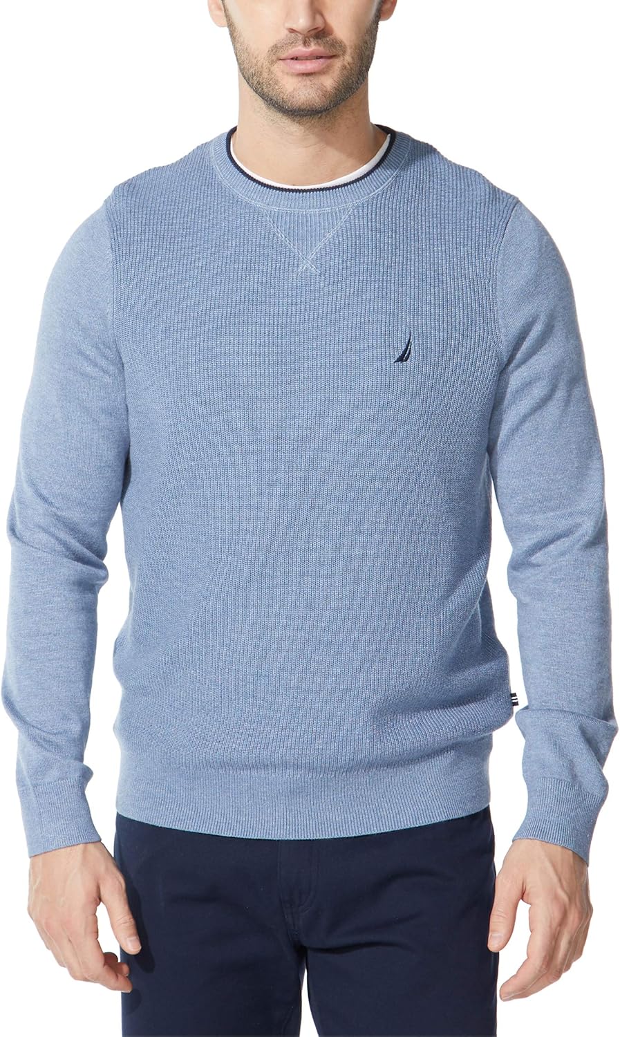 Nautica Men's Ribbed Sweater: Classic Comfort and Style