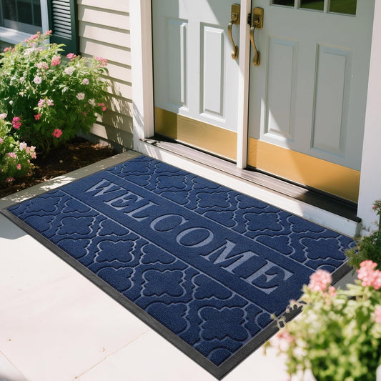 Yimobra Welcome Mat Outdoor Indoor, Heavy Duty Non-Slip Doormat