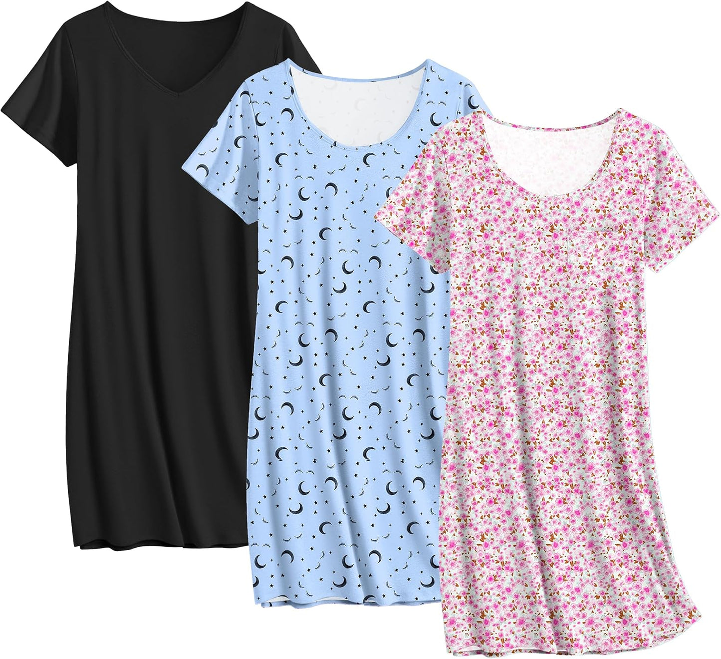 Ekouaer Cotton Nightgowns for Women - Comfy Sleepwear Set