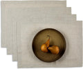 Pure Linen Placemats Set of 4 14 x 19 in Natural - Classic Table