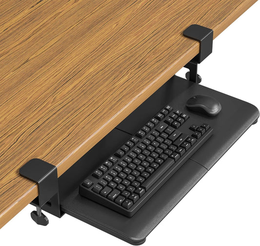 BONTEC KMT01-PJ Under Desk Keyboard Tray for Ergonomic Setup