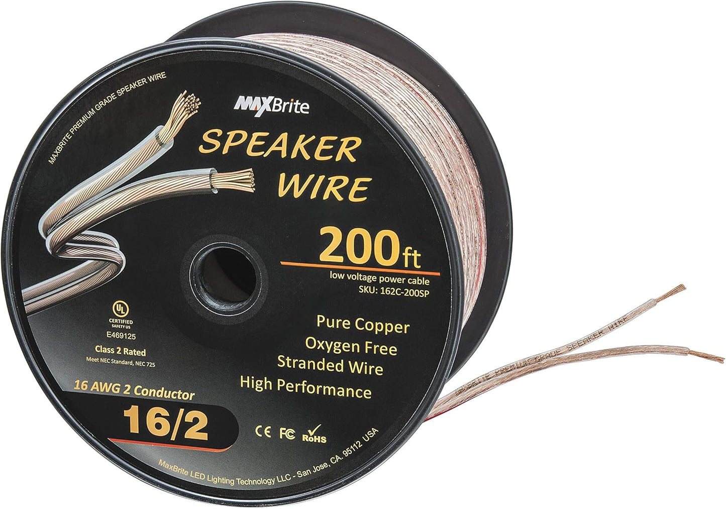 High Performance 16 Gauge Speaker Wire for Clear Sound Quality