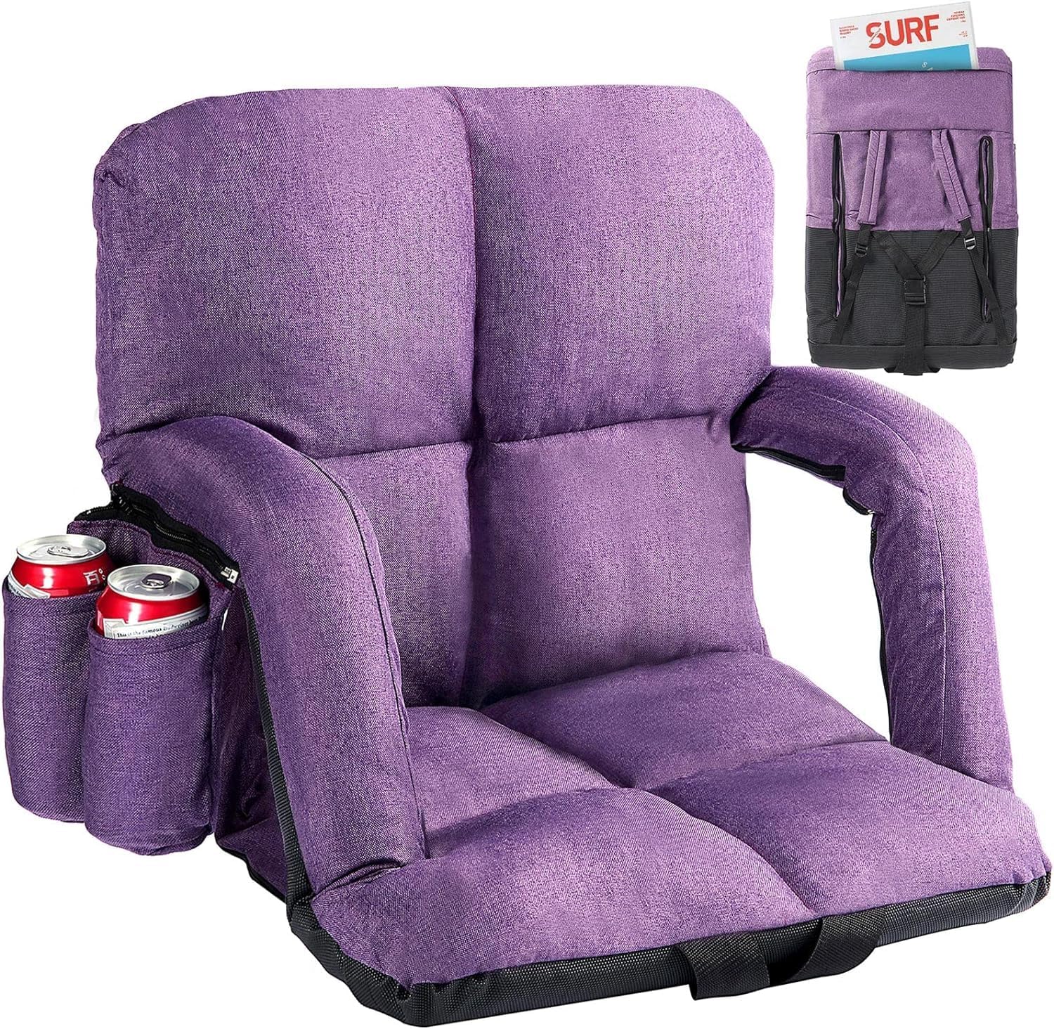 Wide Stadium Seats for Bleachers with Back Support and Comfort