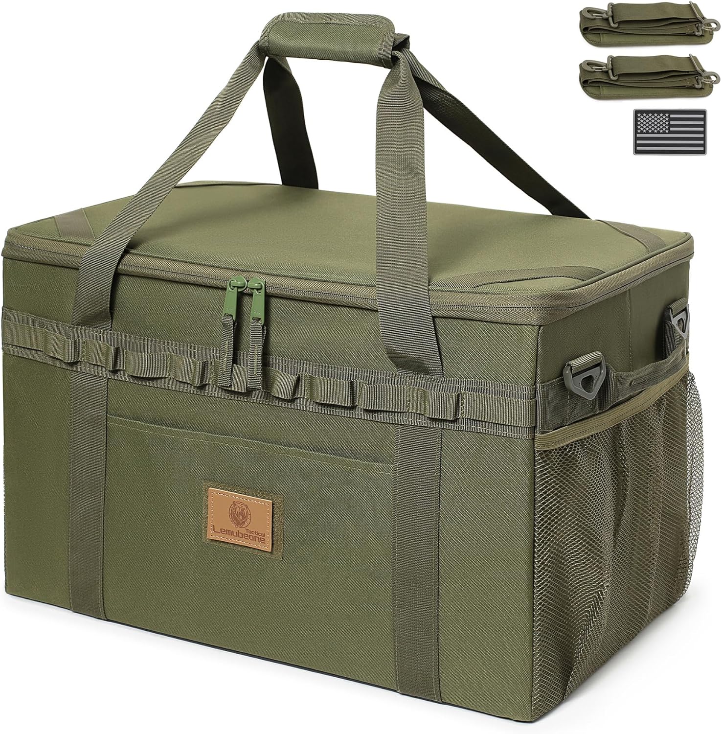 Tactical Camping Storage Bag with Axe Holder & Shoulder Strap